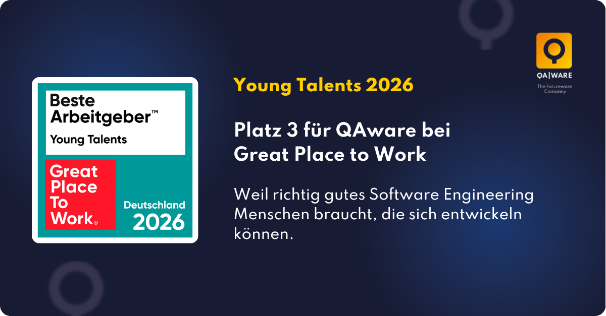 Platz 3 bei Young Talents 2026: Was Perspektive bei QAware bedeutet